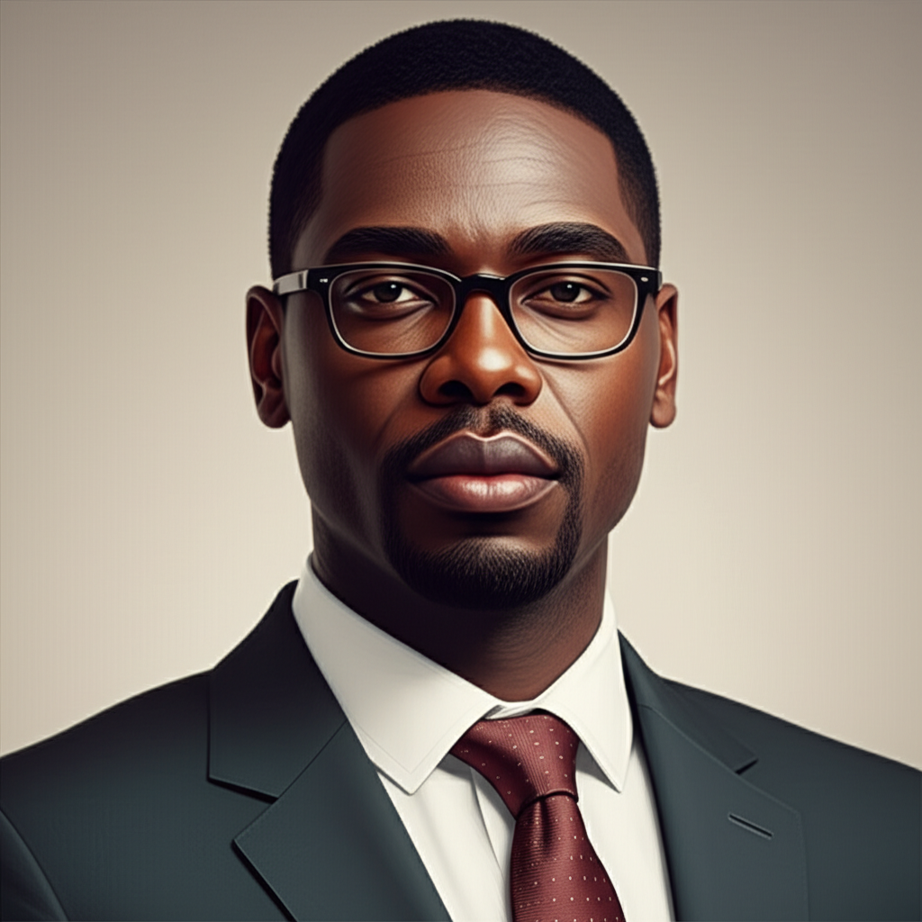 Smiling client avatar illustration